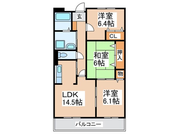 メゾンエスポワ－ルの物件間取画像